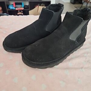 Bearpaw Marcus Men's Suede Leather Water Resistant Bootie Black Chukka